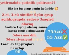 İbtidai sinif hazırlıqu