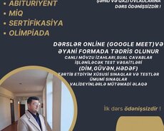 Online Kimya/ Biologiya hazırlığı