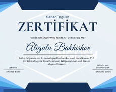 Alman dili əyani, online