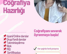 Coğrafiya fənnindən online hazırlıq