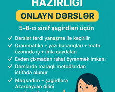 Azərbaycan dili hazırlığı – Onlayn dərslər