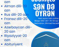 Əyani və online dərs