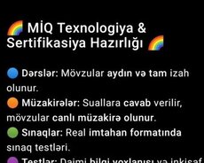 Miq və sertifikasiya hazırlığı texnologiya fənni üzrə