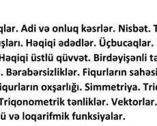 Qrup dərsi Riyaziyyat İnformatika üzrə