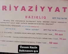 Riyaziyyat hazırlığı