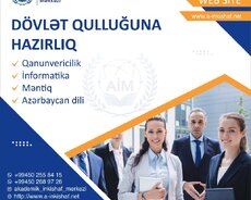 Dövlət qulluğuna hazırlıq dərsləri