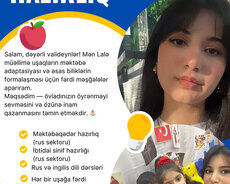 Məktəbəqədər və ibtidai sinif rus sektoru