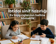 İbtidai sinif ev tapşırıqlarının izahlı həllinə kömək