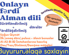 Onlayn Fərdi Alman dili dərsləri