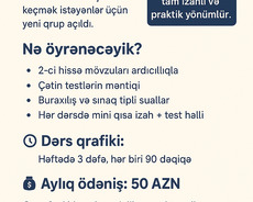 Online riyaziyyat dərsləri