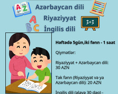 Azərbaycan dili Riyaziyyat hazırlığı (i, ii, iii, iv sinif)