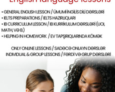 English language lessons / ingilis dili dərsləri