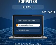 3 Aylıq Kompüter Kursu Peşəkar müəllimlər
