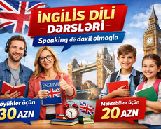 İngilis dili dərsləri speaking də daxil