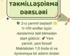 5-8ci siniflər online riyaziyyat hazırlığı