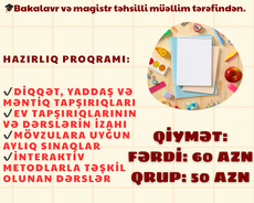 Online ibtidai sinif hazırlığı