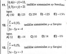 Buraxılış və qəbul imtahanlarına hazırlıq