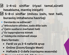 Riyaziyyat hazırlığı