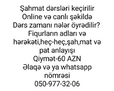 Şahmat dərsləri keçirilir