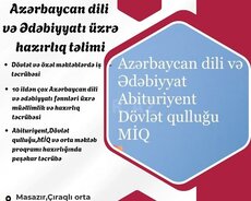 Azərbaycan dili və ədəbiyyat fənləri üzrə hazırlıq