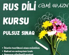 Rus dilini sıfırdan və ya səviyyənə uyğun şəkildə öyrən