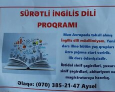 Online Ingilis dili öyrən