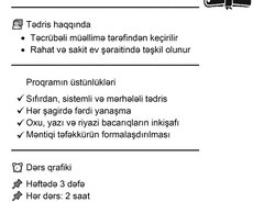 Ibtidai və məktəbəqədər hazırlıq