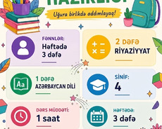 (whatsappa yazın) İbtidai sinif hazırlığı