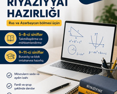 Riyaziyyat hazırlığı Rus və Azərbaycan bölməsi üçün