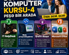 Universal Kompüter kursu - 4 peşə bir arada