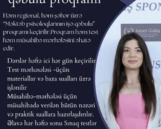 Məktəb psixoloqlarının işə qəbulu