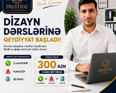 Dizayn Dərslərinə Qeydiyyat Başladı