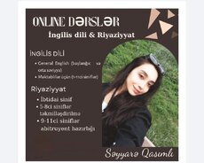 Online dərslər İngilis dili və Riyaziyyat