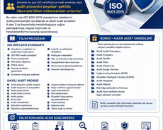 Iso 9001:2015 Keyfiyyət İdarəetmə Sistemi və Daxili Audit