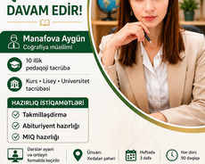 Coğrafiya fənni üzrə hazirliq