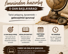 Onlayn Tarix Hazırlığı (5-11-ci siniflər)