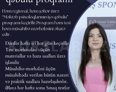 Məktəb psixoloqlarının işə qəbulu