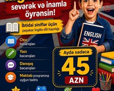 İbtidai siniflər üçün peşəkar İngilis dili hazırlığı