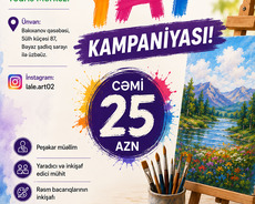 Bakıxanovda Rəsm dərsi Yay Kampaniyası