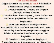 9-cu sinif buraxılış imtahanlarına hazırlıq üçün Riyaziyyat