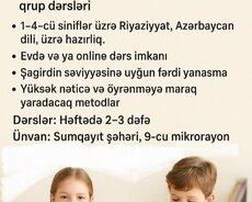 1-4-cü siniflər üçün hazırlıq. Sumqayıt 9-cu mkr