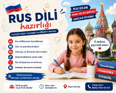 Uşaqlar üçün maraqlı və effektiv Rus dili dərsləri