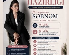 məktəb psixoloqlarinin Sertifikasiya hazırlığı