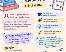 Məktəbəqədər və İbtidai siniflər üçün hazırlıq