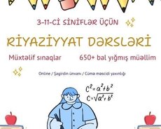 Riyaziyyat hazırlığı – 3–11-ci sinif şagirdləri üçün