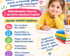 Məktəbəqədər hazırlıq kursu