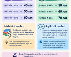 İbtidai sinif və ingilis dili hazırlığı
